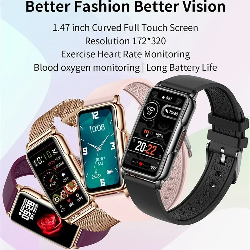 Smart Watch for Men & Women – Full Touch Fitness Tracker