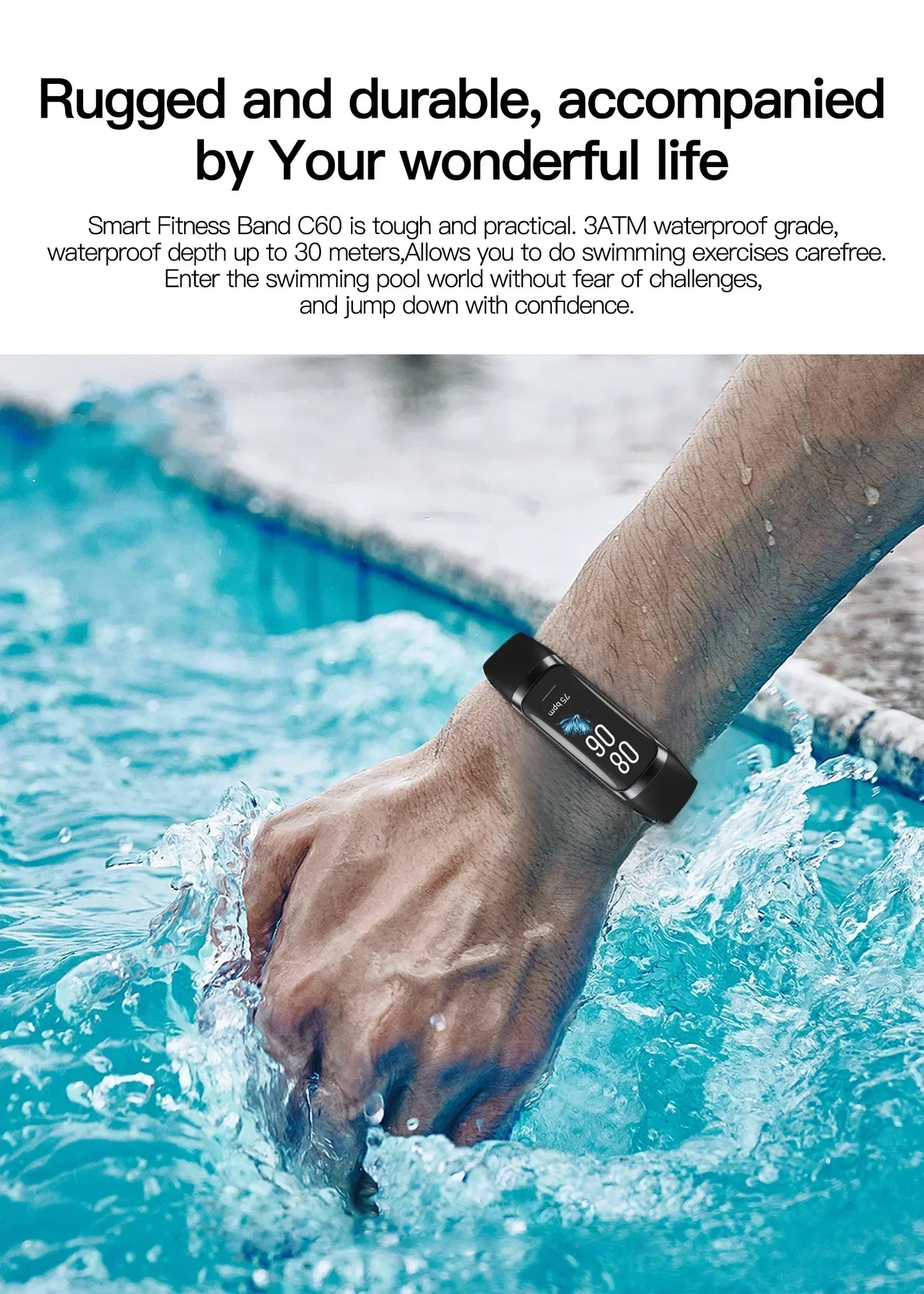 Smart Watch – Full Touch EGC Fitness Tracker