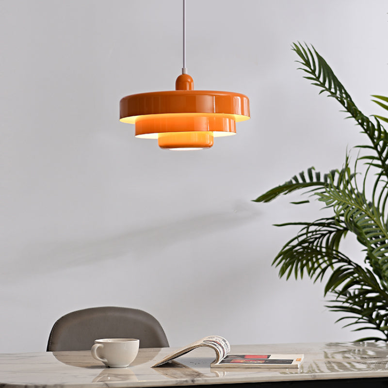 Middeleeuwse ijzeren retro enkele kop Bauhaus hanglamp