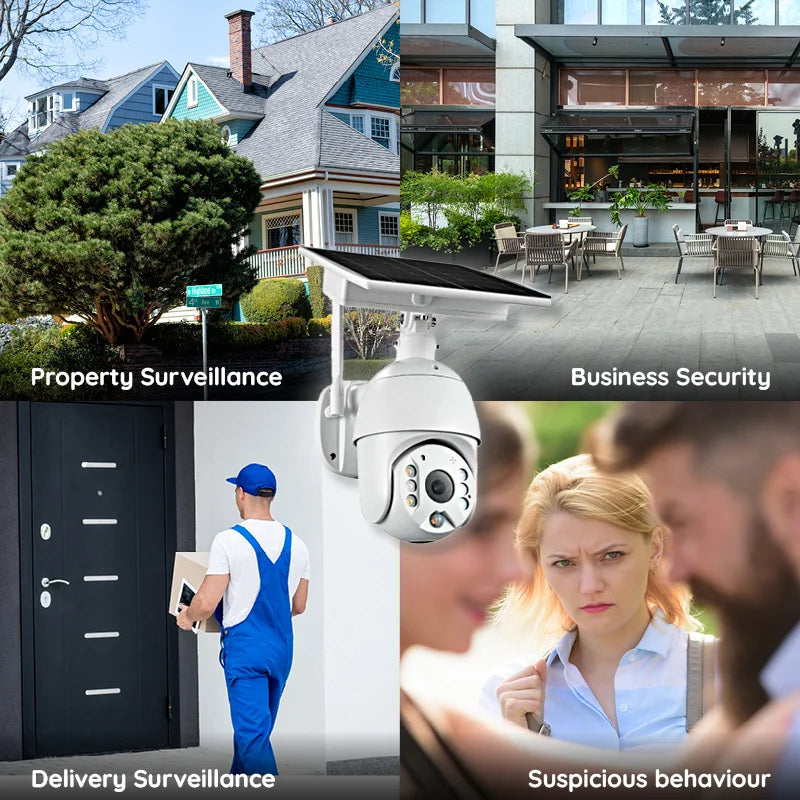 Zonne-energie WiFi Beveiligingscamera