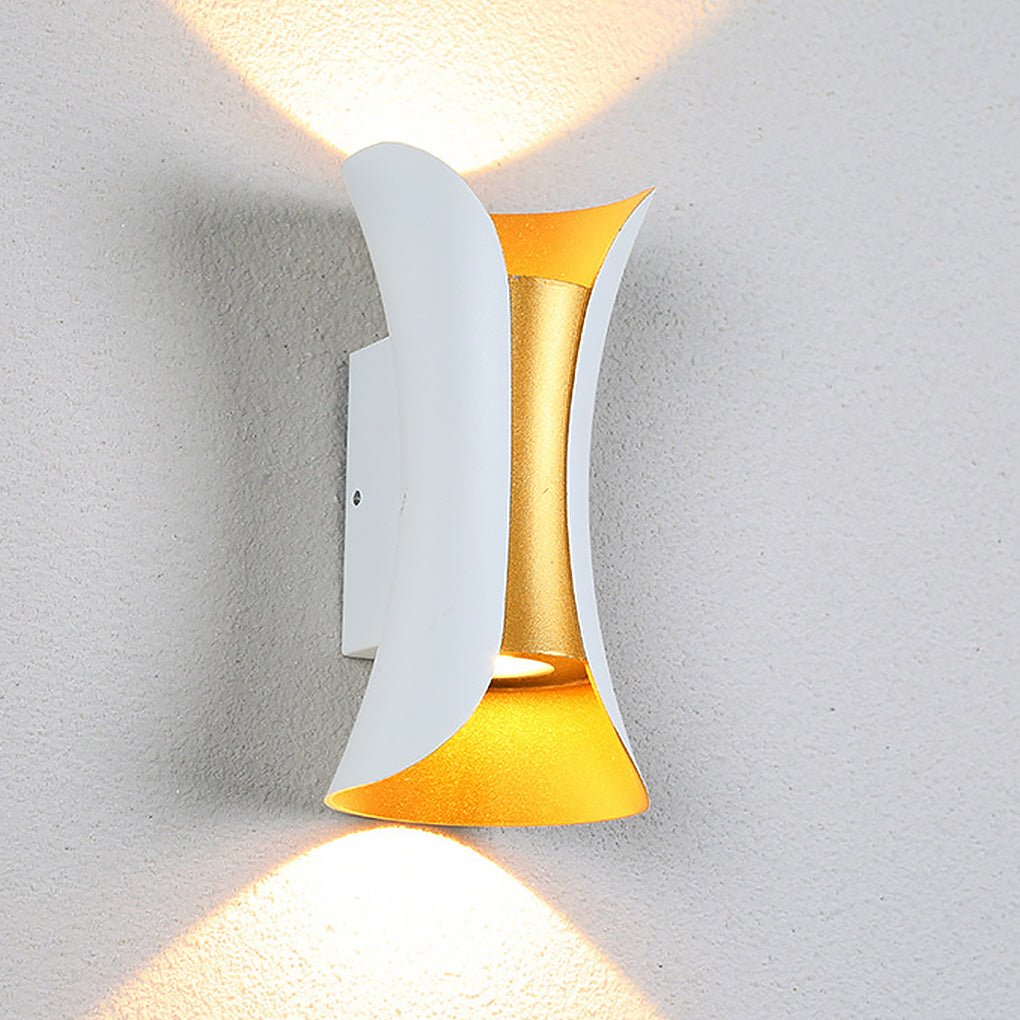 Gebogen LED Op- en Neer Verlichting Waterdicht Aangedreven Buiten LED Licht