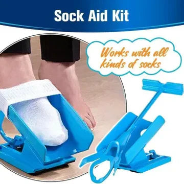 Gemakkelijk aan- en uit te trekken compressiekoushulpmiddel kit