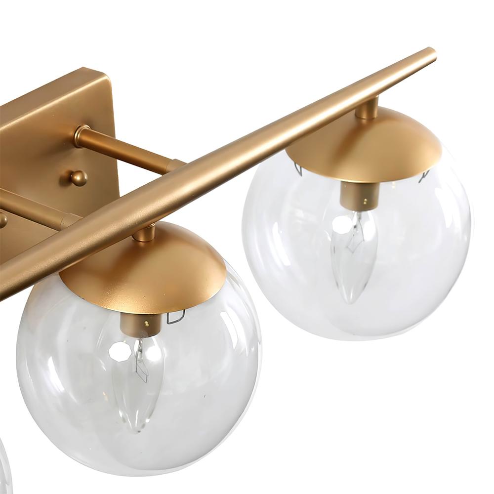 Minimalistische 3-licht gouden dimbare kaptafelverlichting