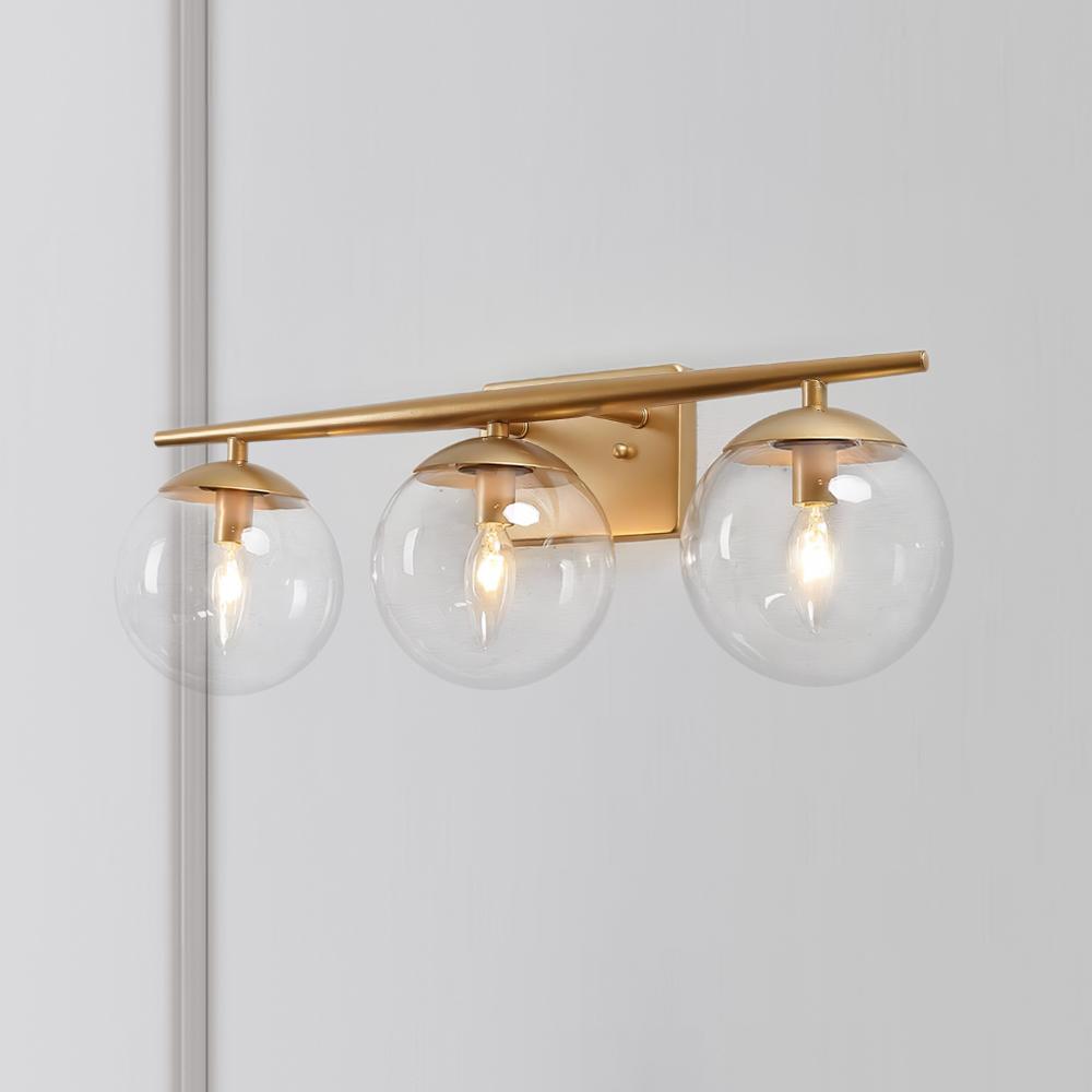 Minimalistische 3-licht gouden dimbare kaptafelverlichting