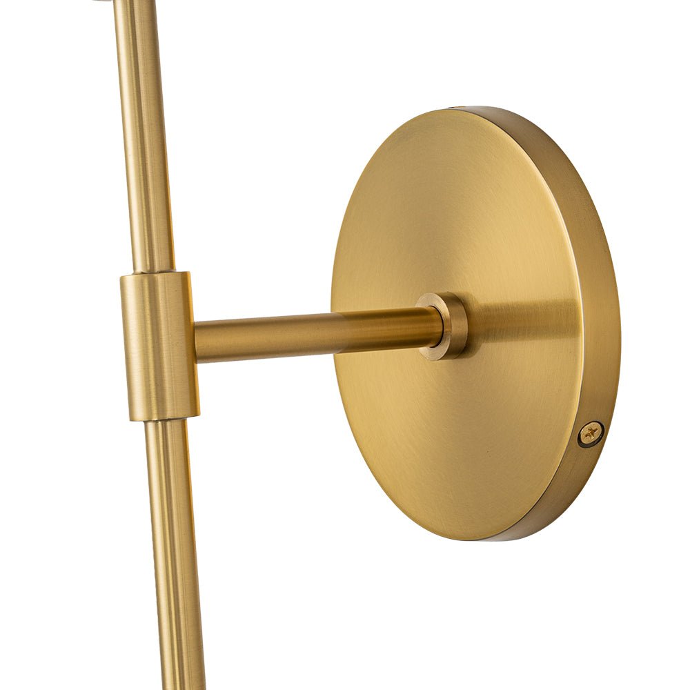 Retro mid-eeuws 2-licht opaal glas bol lineaire wandlamp