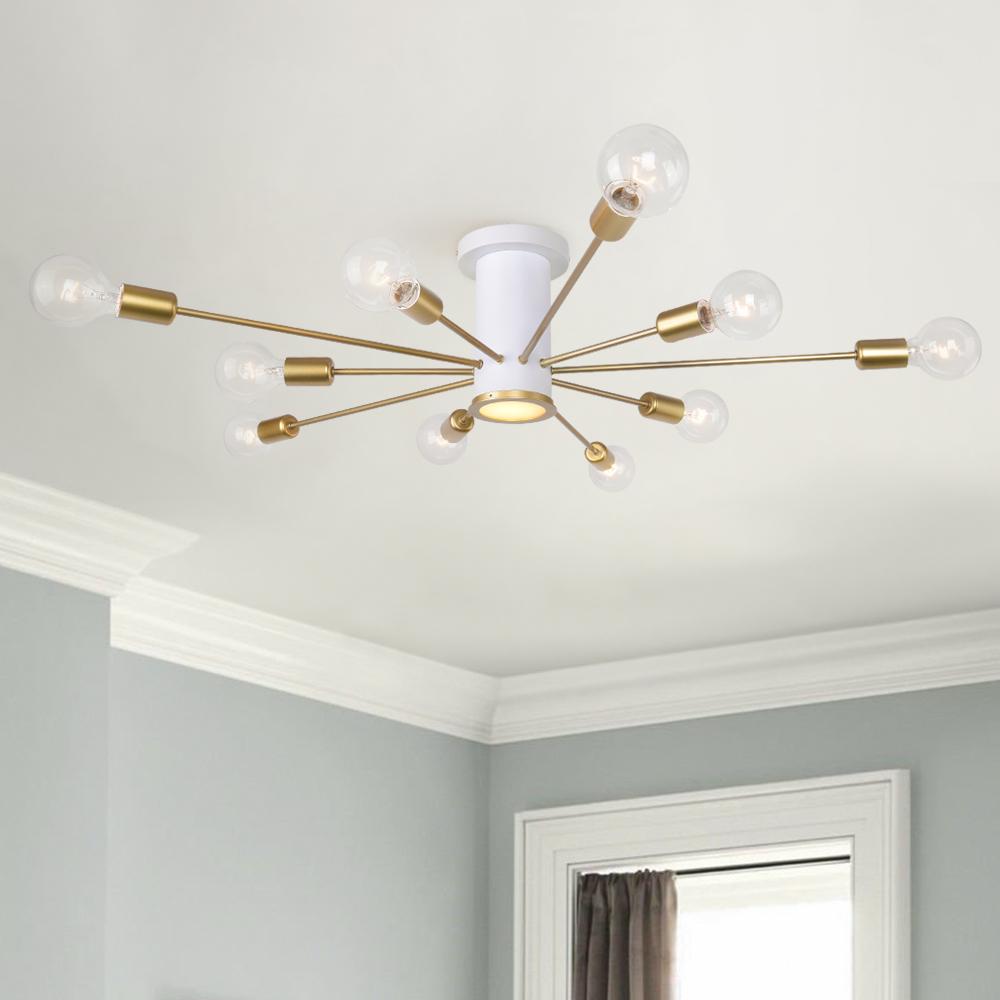 Mid Century Semi Opbouw Sputnik Lamp