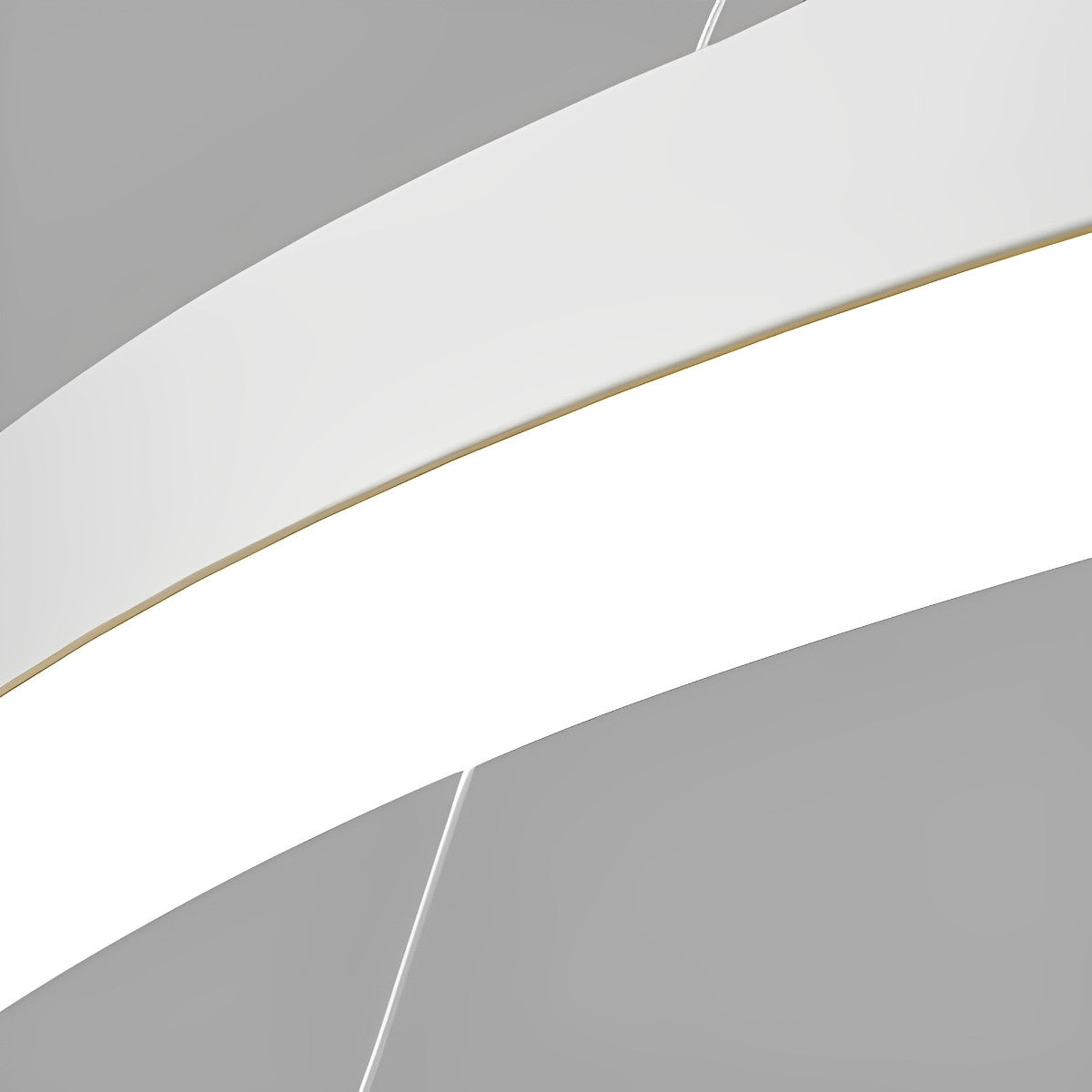 Runde Metallringe Kreative LED 3-Stufen-Dimmung Weiße Moderne Pendelleuchten