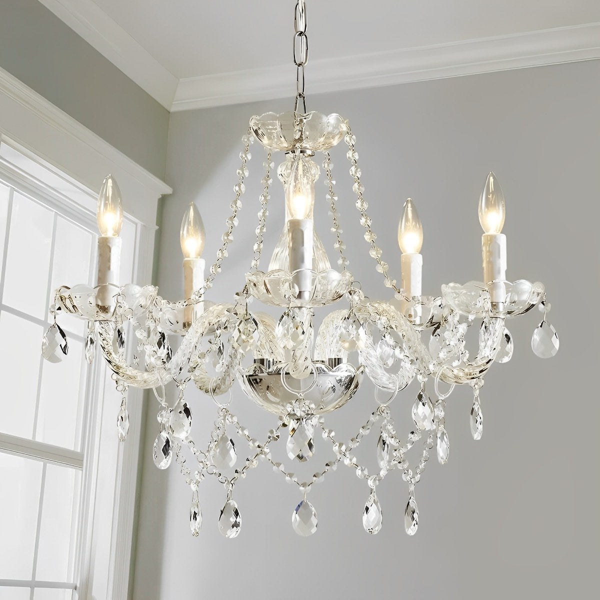 Klassieke Luxe Kristallen Kandelaar Lamp