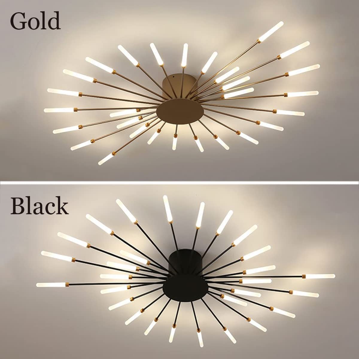 Opbouw plafondlamp Vuurwerk | Woonkamer/Slaapkamer