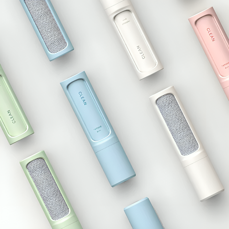 Wiederverwendbarer Fusselroller mit eingebauter Tierhaarentfernungsbürste