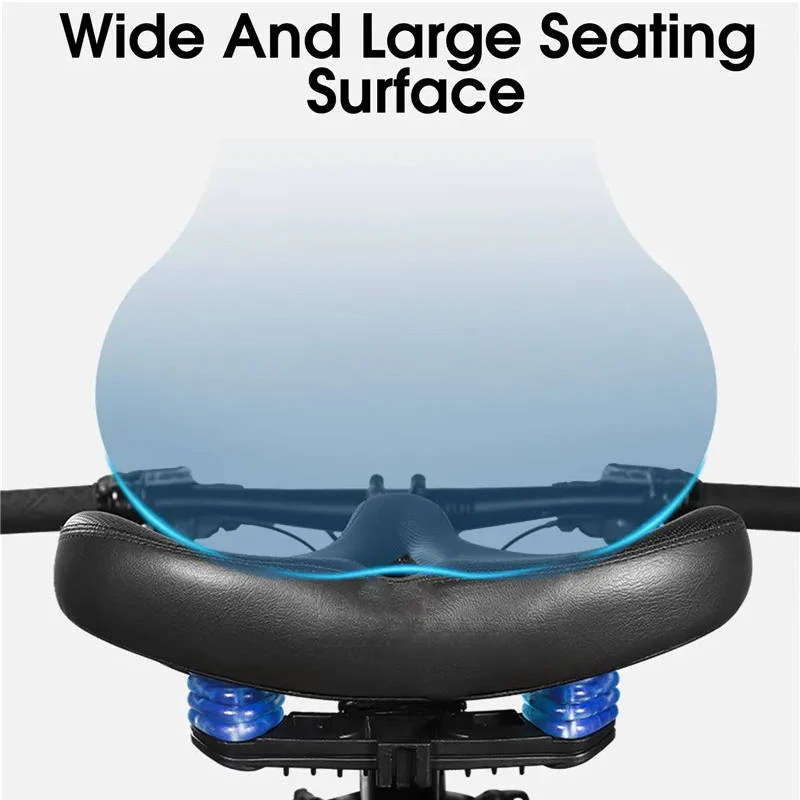 Memory Foam Fietszadel met Ventilatie voor Lange Ritjes