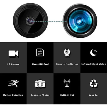 Mini Draadloze Magnetische Camera met Audio en Video Live Feed
