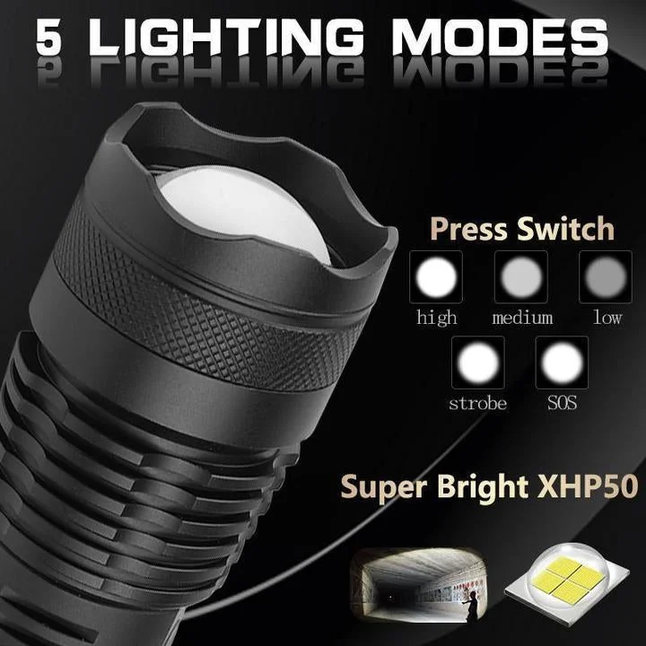 90,000 Lumen Krachtige Zaklamp