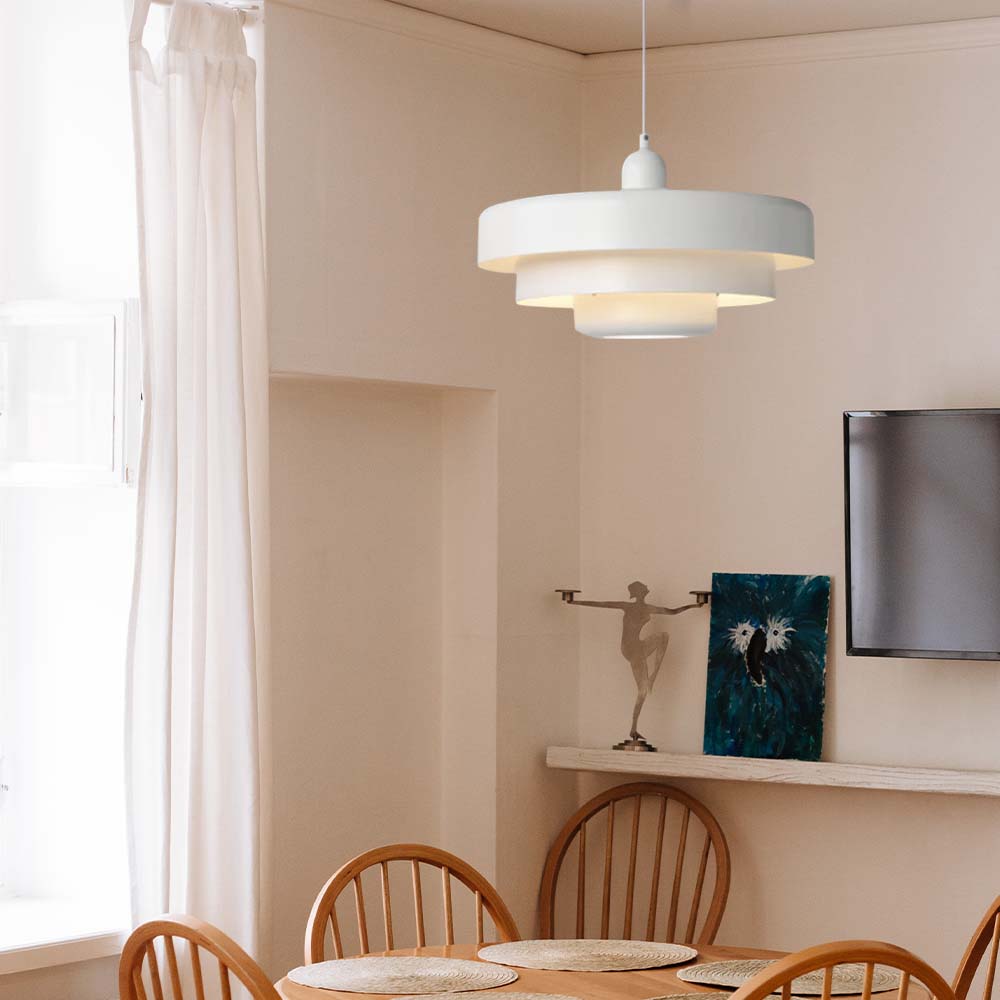 Middeleeuwse ijzeren retro enkele kop Bauhaus hanglamp