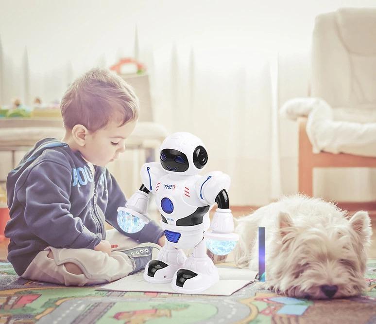 Nieuwste Ruimte Sprankelende Muziek Slimme Robot Wandelende Dansende Robot