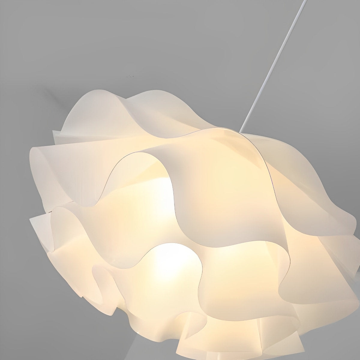 Bloemvormige driefasige dimbare LED witte kroonluchter hanglamp