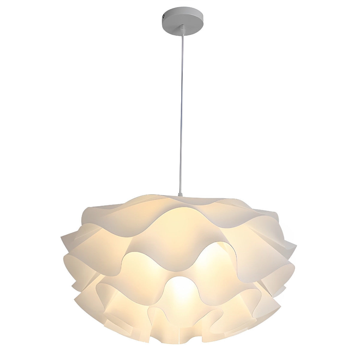 Bloemvormige driefasige dimbare LED witte kroonluchter hanglamp
