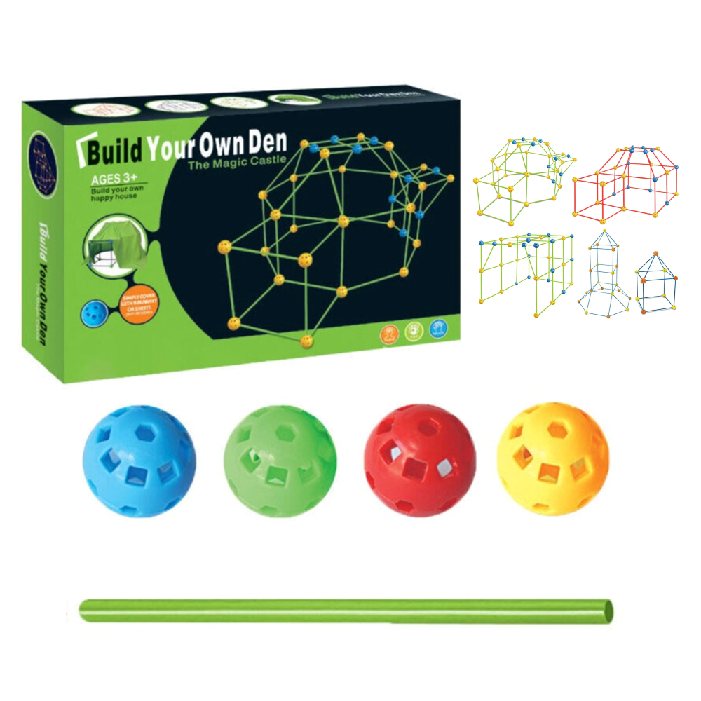 Pädagogisches DIY-Festungsset für Kinder | Spaßiges Bastelset für Kinder STEM