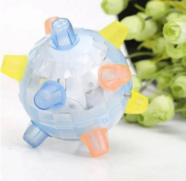 Springende activatiebal voor honden, interactief stuiterspeelgoed