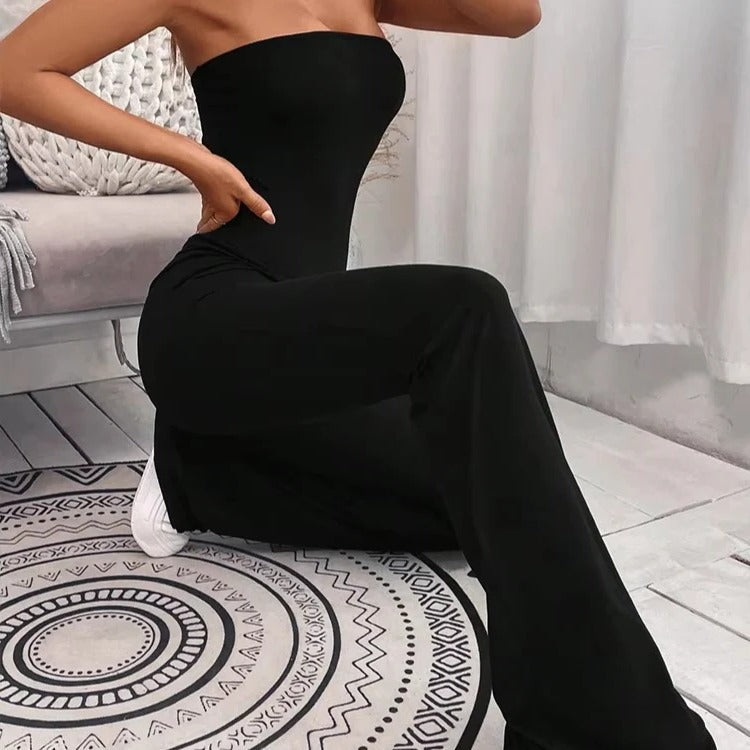 Casual Summer Jumpsuit-Style Pants for Women – Adjustable Waist, Slim Fit