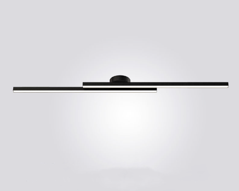 Hedendaagse 2-licht dimbare lineaire LED make-up spiegellamp - warm wit