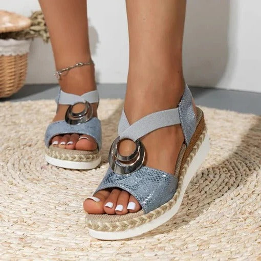 Women Sandal Breathable Arch Support Wedge Slip