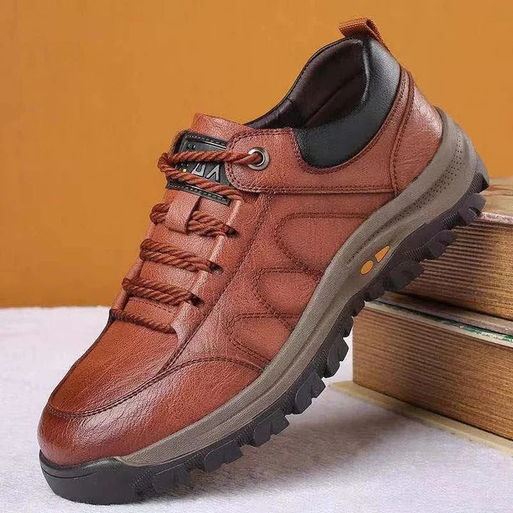 Heren Casual Handgestikte Boogondersteuning & Antislip Ademend Schoenen