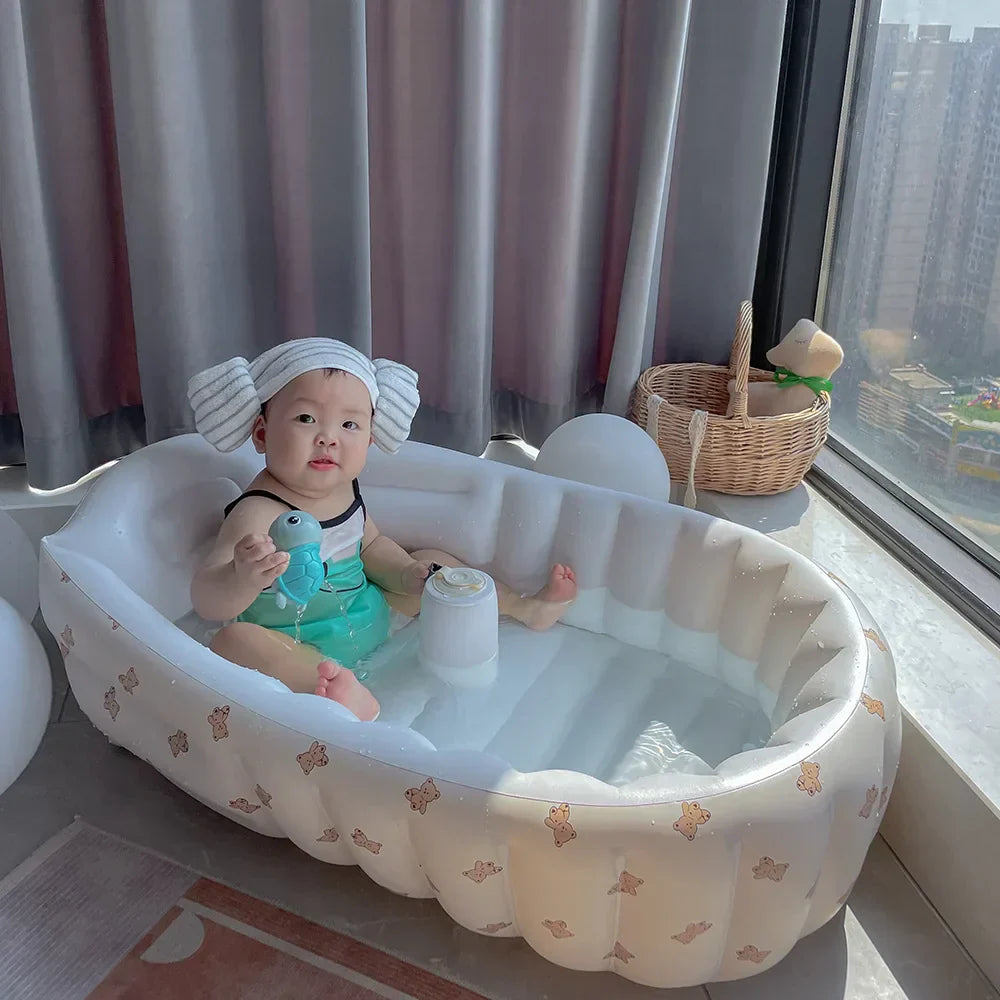 Inflatable Infant Bath Tub – Blow Up Baby Bath for Water Play