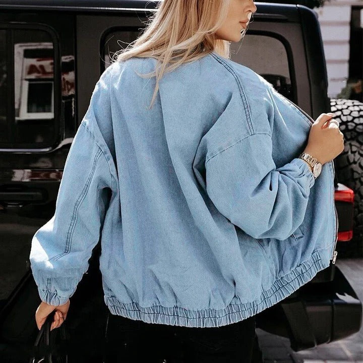 Trendy Zip Bomber Jacket