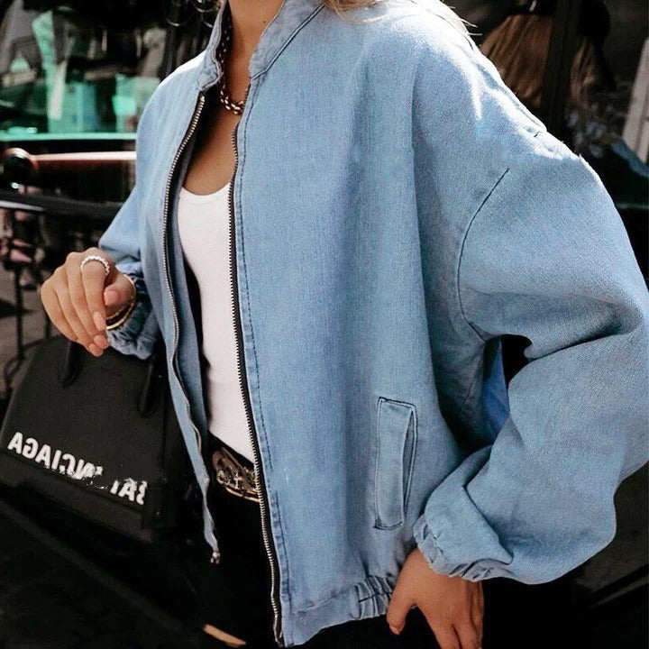 Trendy Zip Bomber Jacket