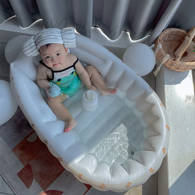 Inflatable Infant Bath Tub – Blow Up Baby Bath for Water Play