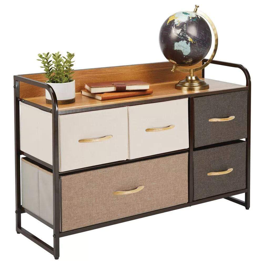Kindercommode - Kindercommode voor Kinderkamer - Jongenscommode voor Babykamer - Kast met Stoffen Lades voor Kinderen