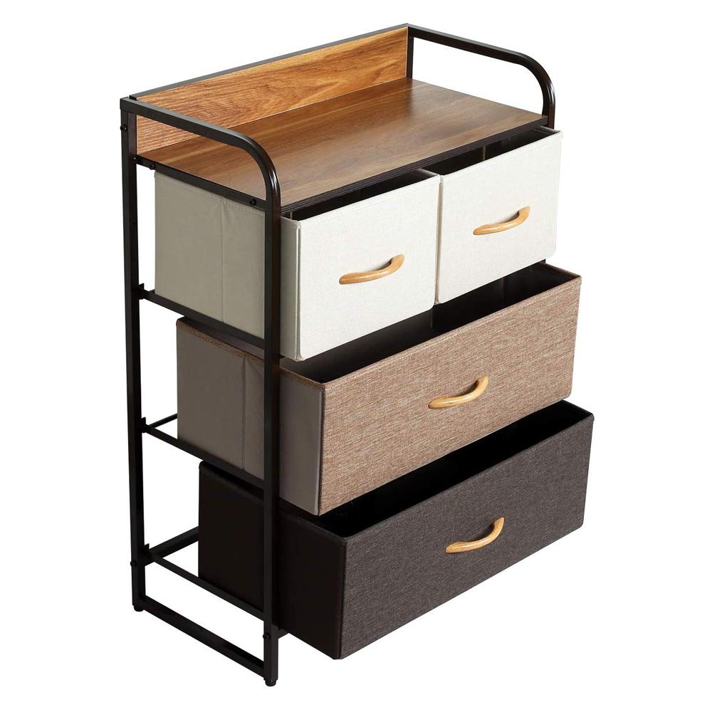 Kindercommode - Kindercommode voor Kinderkamer - Jongenscommode voor Babykamer - Kast met Stoffen Lades voor Kinderen