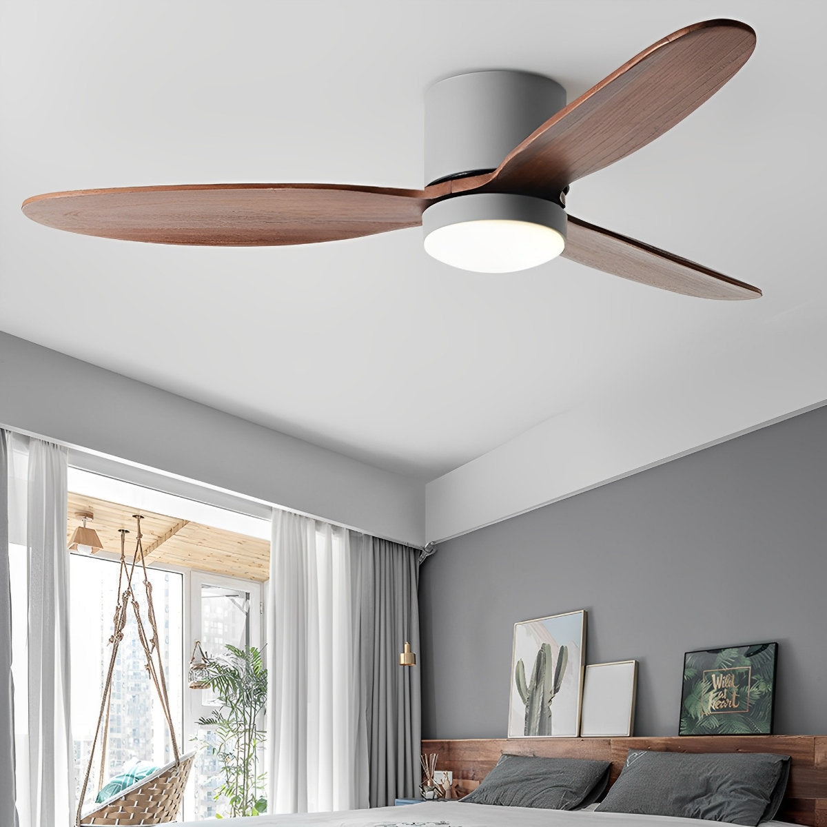 LED omvormer stille witte lage vloer DC motor eenvoudige plafondventilator licht