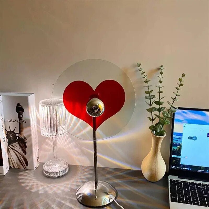 LED Liefdeshartvormige Projector Licht | Romantisch LED Regenboog Sfeerverlichting Nachtlampje