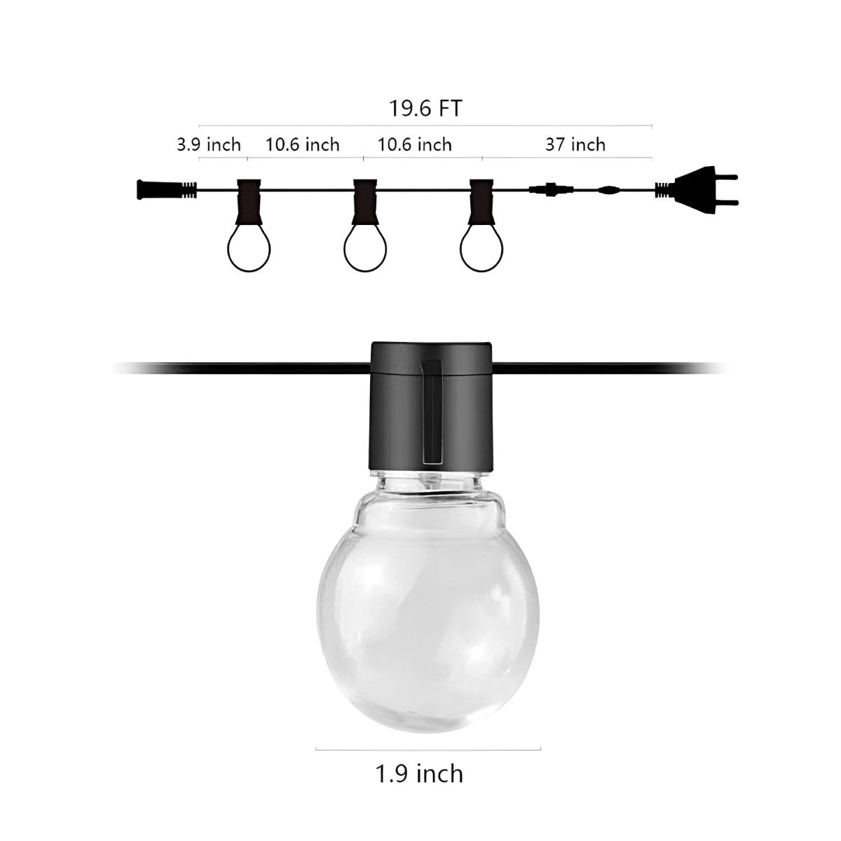 LED zonne- buiten tent luifel stringverlichting kamperen