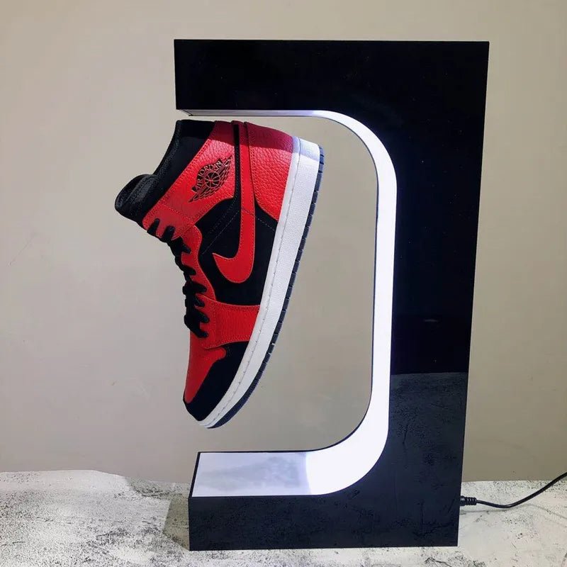 Zwevende Schoenendisplaystandaard | Magnetische Levitatieschoenstandaard met LED-verlichting