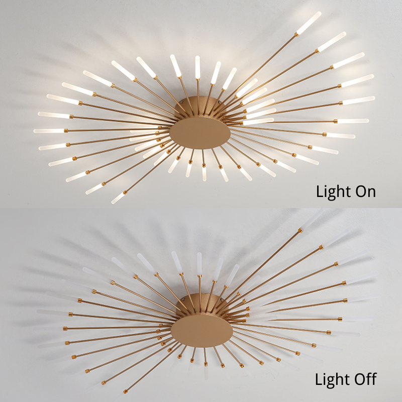Opbouw plafondlamp Vuurwerk | Woonkamer/Slaapkamer