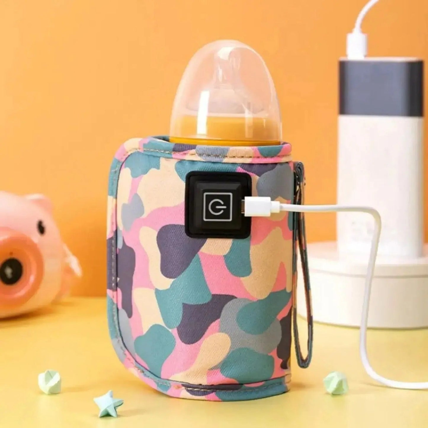 Draagbare Melk Waterverwarmer Fles | Instelbare Temperatuurregeling