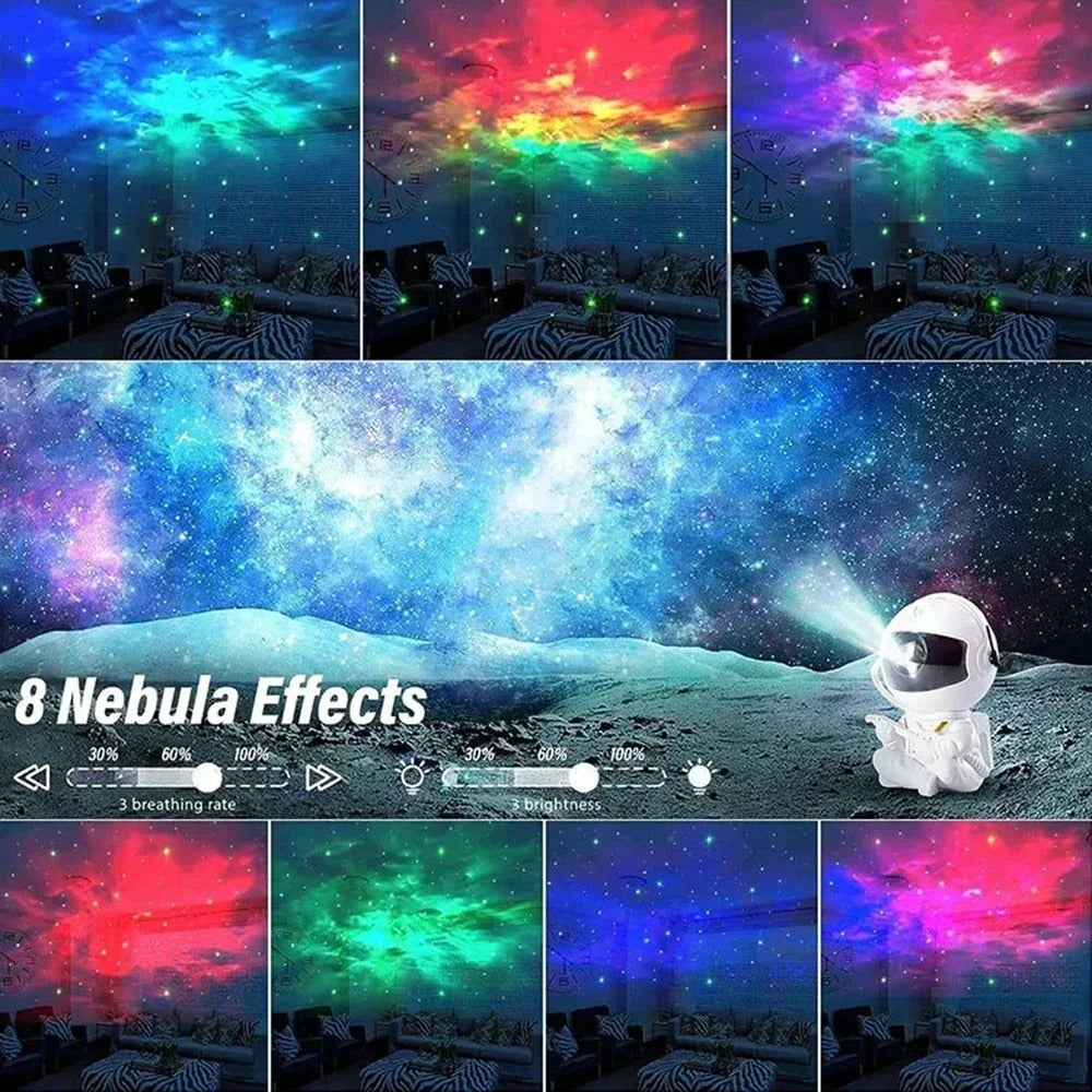 Astronaut Projector Galaxy Night Light β Nebulosa Lamp Starry Sky for Kids or Adults