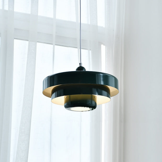 Middeleeuwse ijzeren retro enkele kop Bauhaus hanglamp