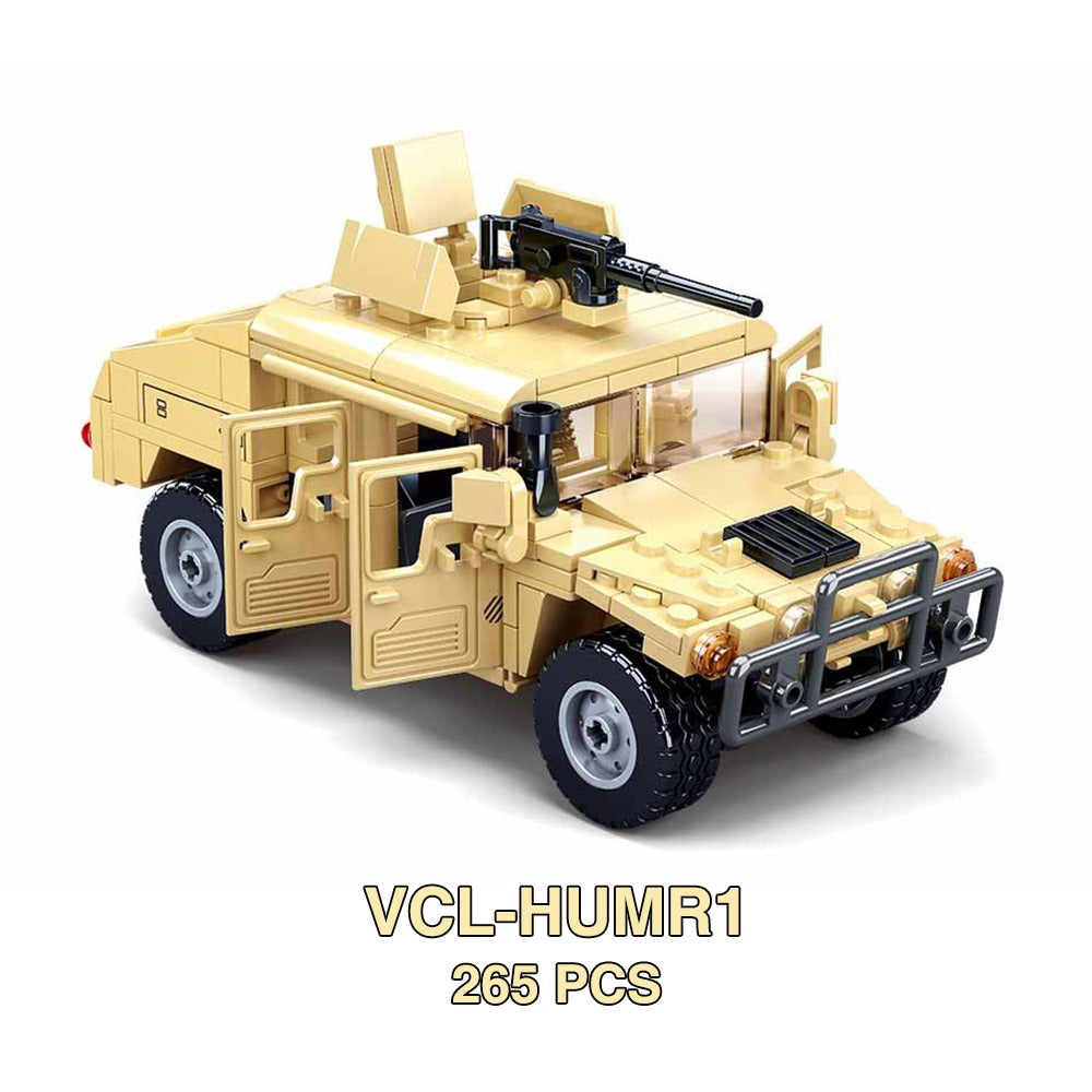 Militaire Voertuigen Hummers Amerikaanse Leger Mariniers Swat Speciale Eenheden Soldaat Wapen Model Bouwstenen Baksteen