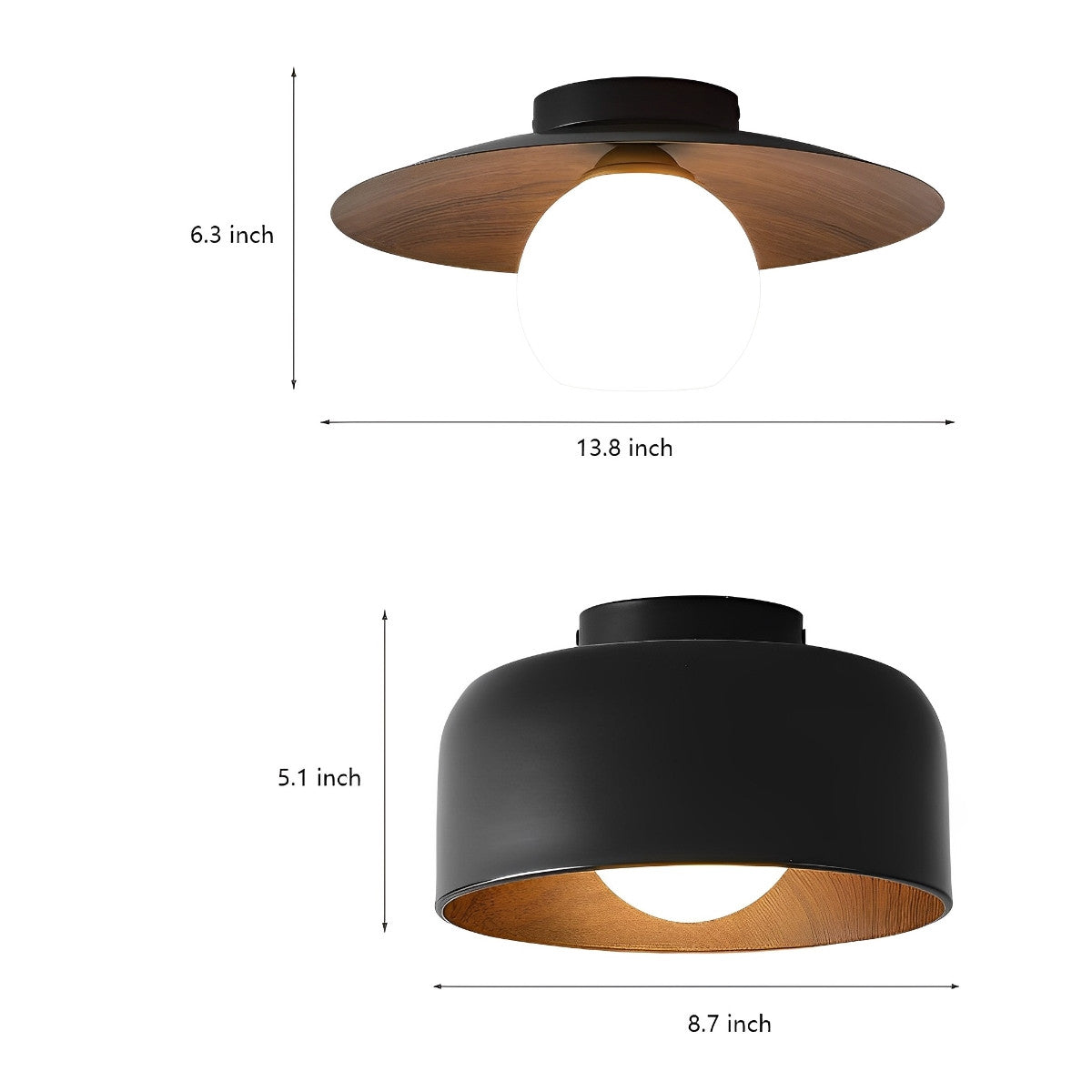 Minimalistische kom LED plafondlamp opbouwverlichting kroonluchter