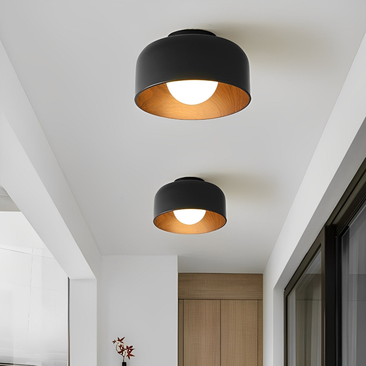 Minimalistische kom LED plafondlamp opbouwverlichting kroonluchter