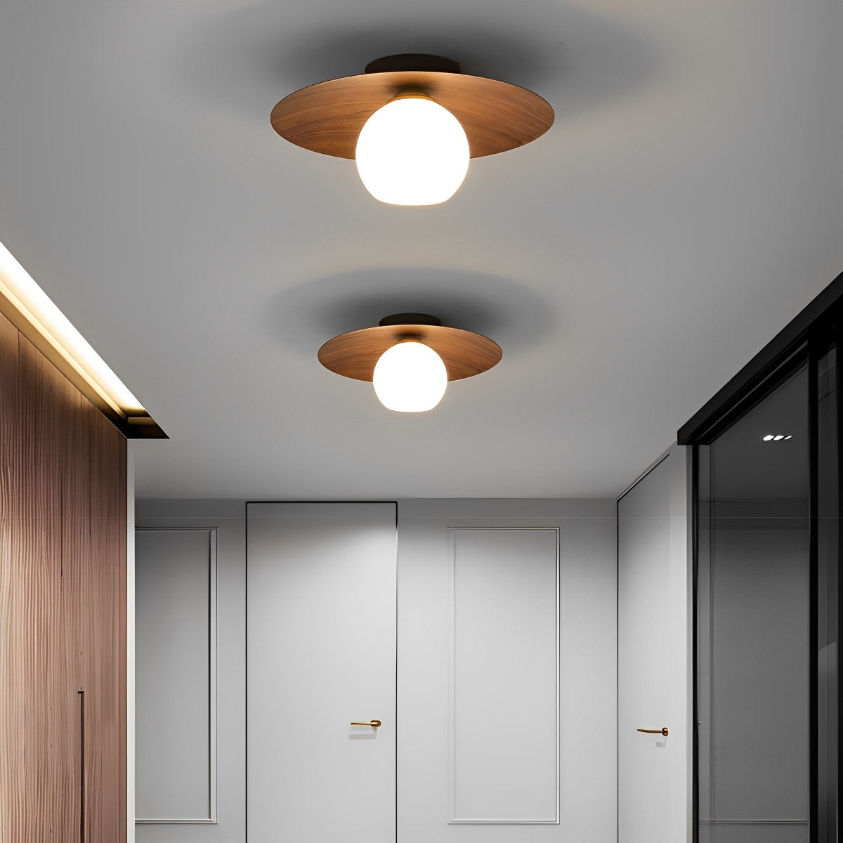 Minimalistische kom LED plafondlamp opbouwverlichting kroonluchter