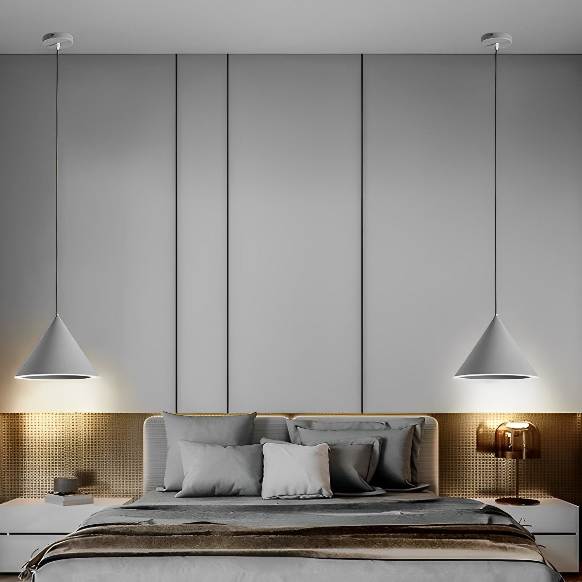 Minimalistische kegelvormige LED macaron kleur hanglamp eilandverlichting kroonluchter