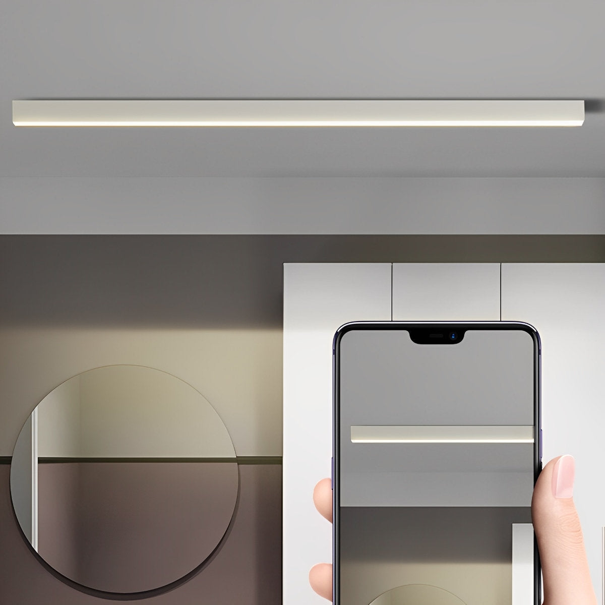 Minimalistische Strip Traploze Dimmen LED Moderne Plafondlamp