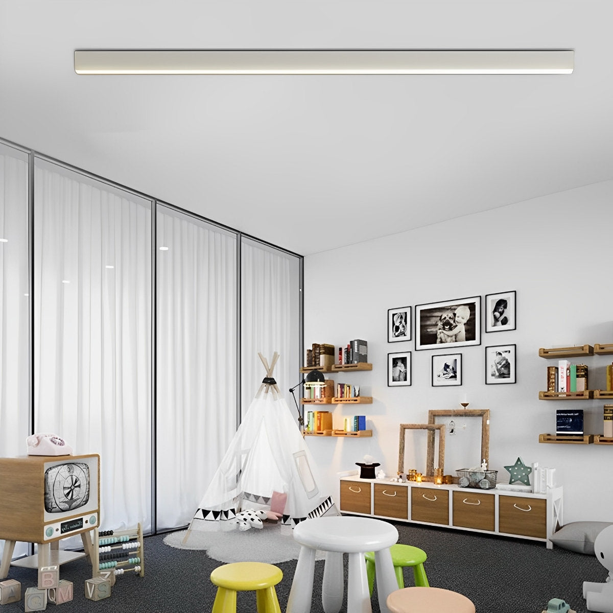 Minimalistische Strip Traploze Dimmen LED Moderne Plafondlamp