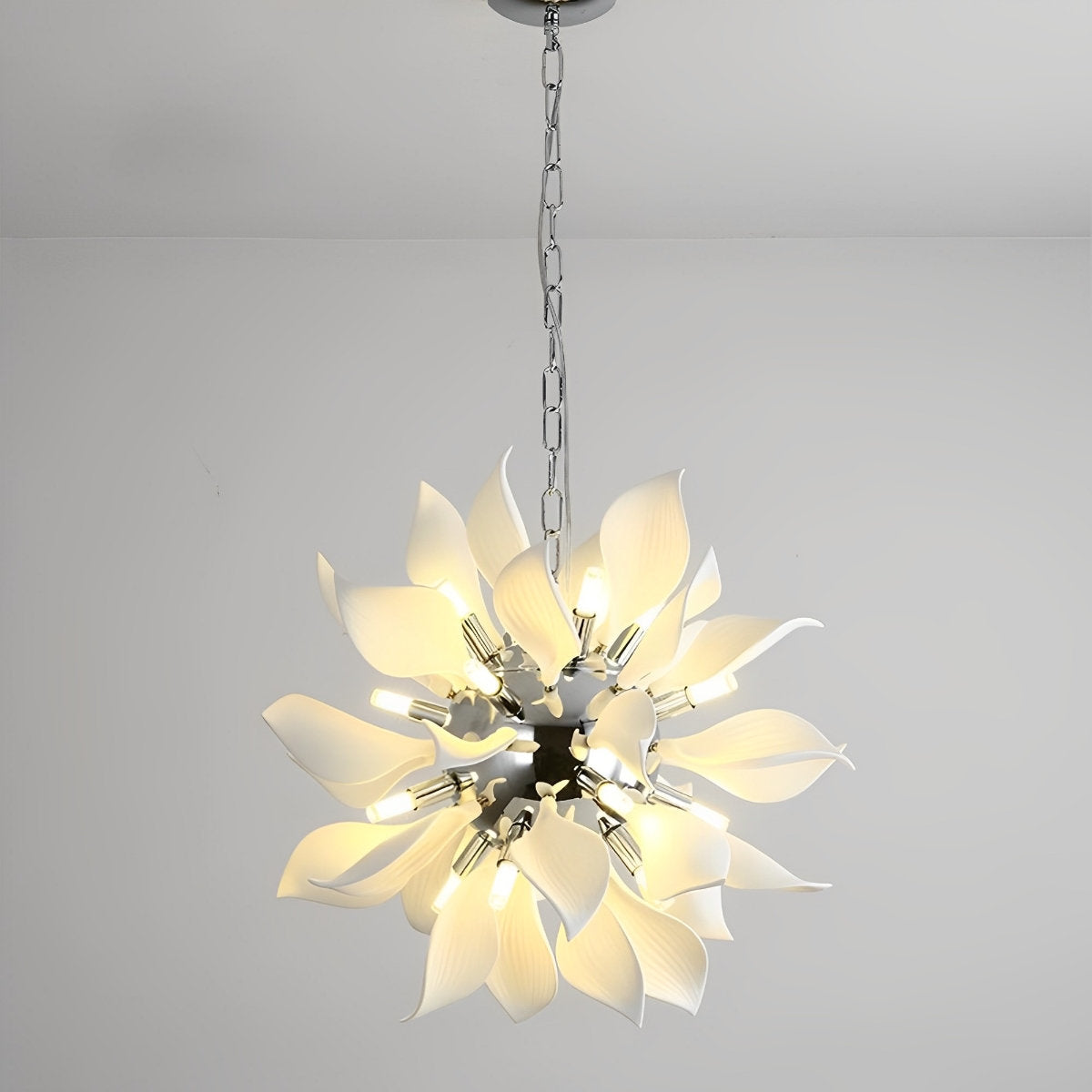 Moderne keramische bloemkunst kroonluchter verlichting