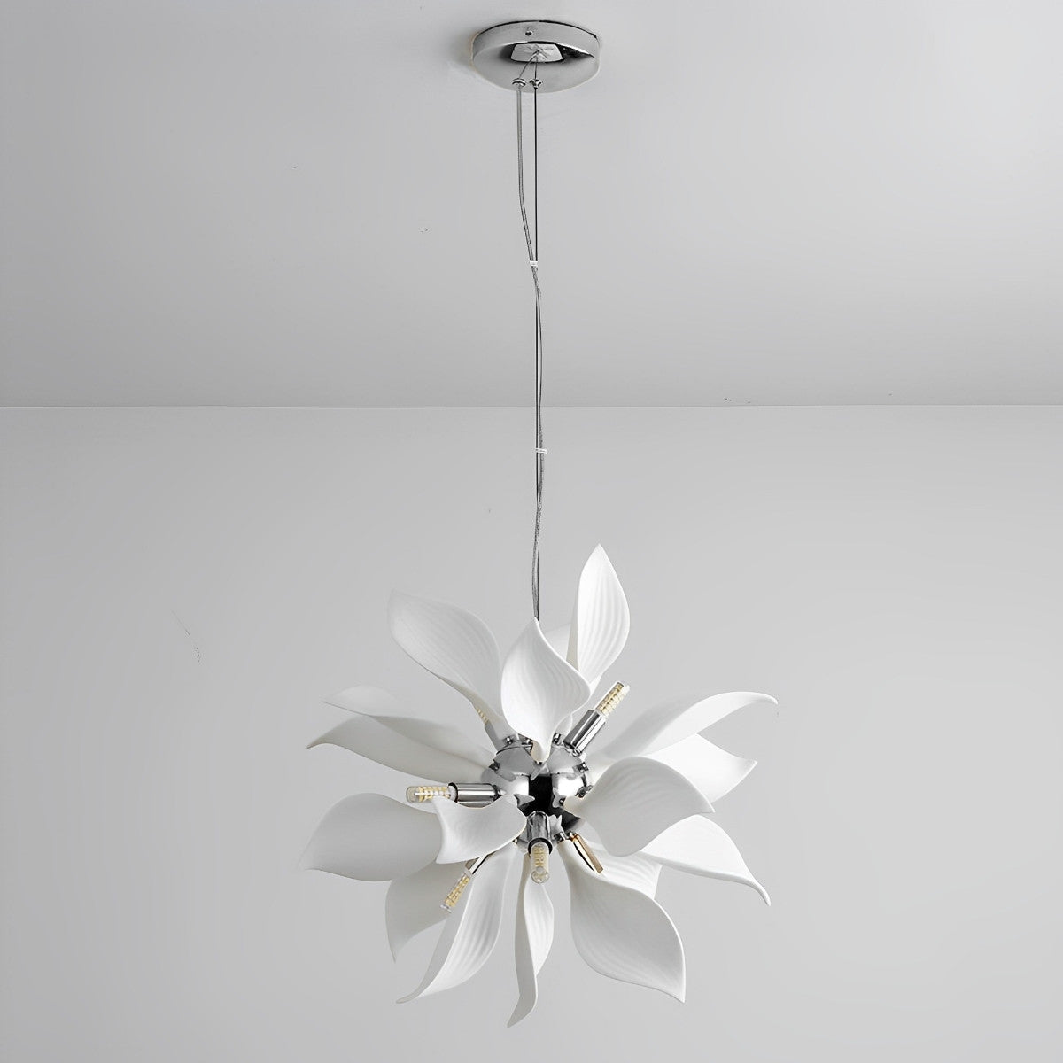 Moderne keramische bloemkunst kroonluchter verlichting